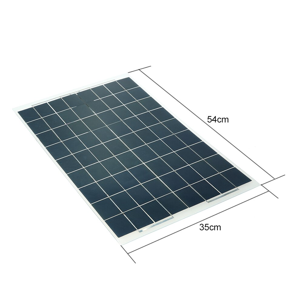 Zonnepaneel 60W 12V Semi Flexibele Zonnepaneel Apparaat Acculader Elektrische Apparatuur Producten Solar Apparatuur Zonnepaneel