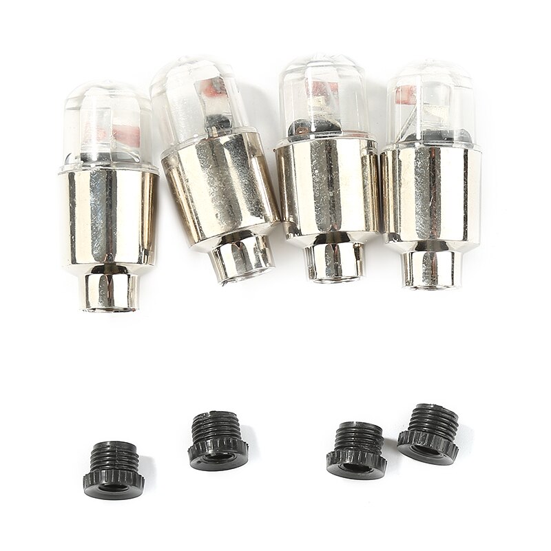 4 Stuks Fietsverlichting Wheel Spoke Lamp Led Bike Valve Verlichting Band Ventiel Cap Mtb Fiets Licht Fiets accessoires TSLM2