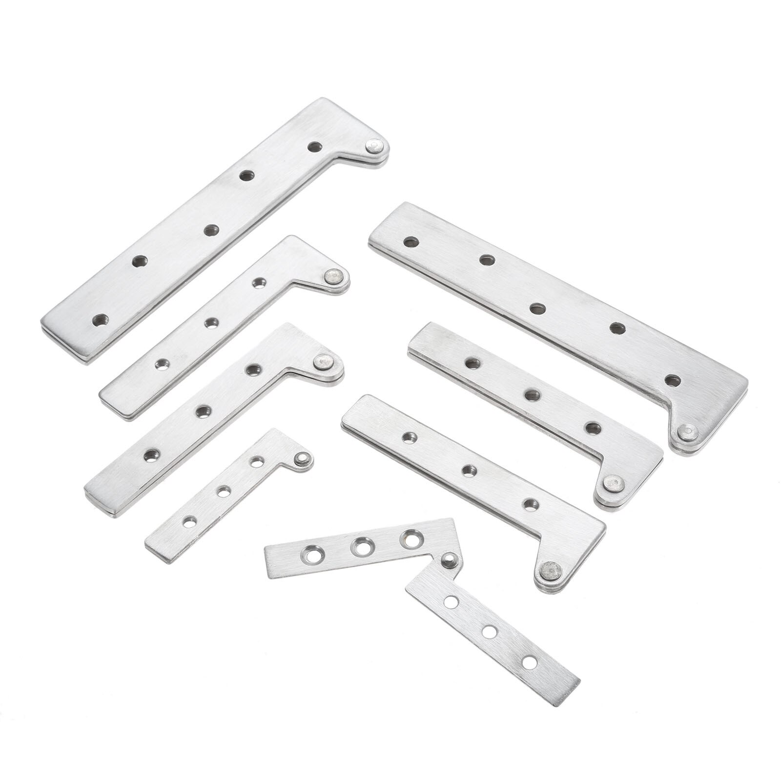 2pcs Pivot Hinges Offset Knife Hinges Inset Door Stainless Steel 360 Degree Rotating Hinges