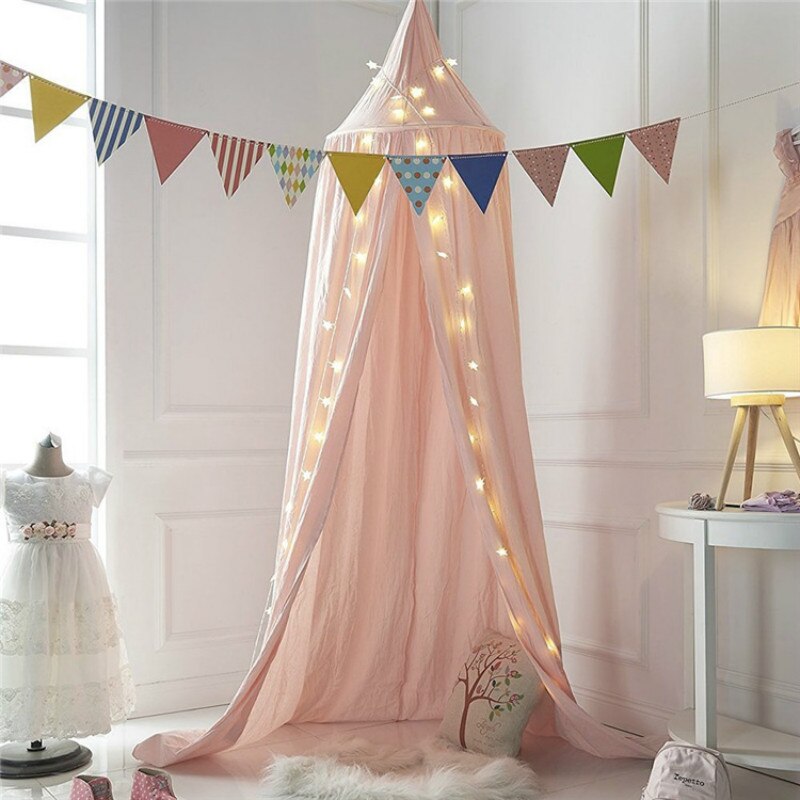 Lovely Baby Mosquito Net Photography Props Baby Room Decoration Home Bed Canopy Curtain Round Crib Netting Baby Tent Infant