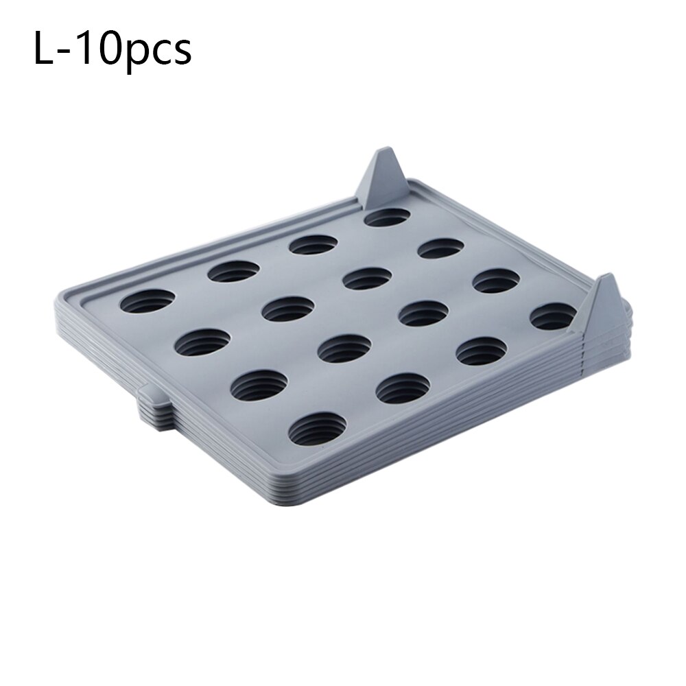 10Pcs/Lot Folding Cloth Storage Holders Clothing Wardrobe Drawer Clothes Finishing Racks Home T-Shirt Underwear Organizer Board: L 10pcs gray