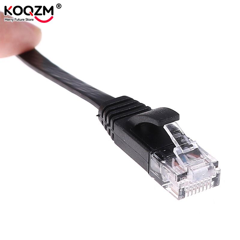 1pc 30cm Cat6 Network Cable Patch Cord RJ45 Slim High-speed Computer Networking Cord