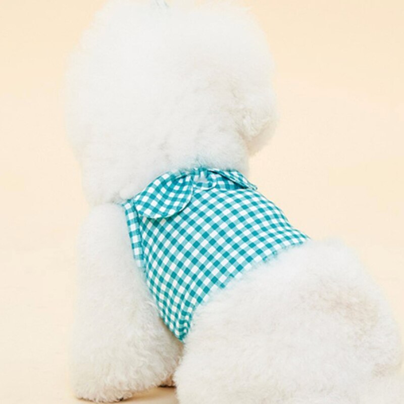 Small Dog Costume Summer Cat Yorkshire Yorkie Skirt Puppy Dog Clothes Chihuahua Pomeranian Poodle Bichon Schnauzer Clothing Vest: Green / M