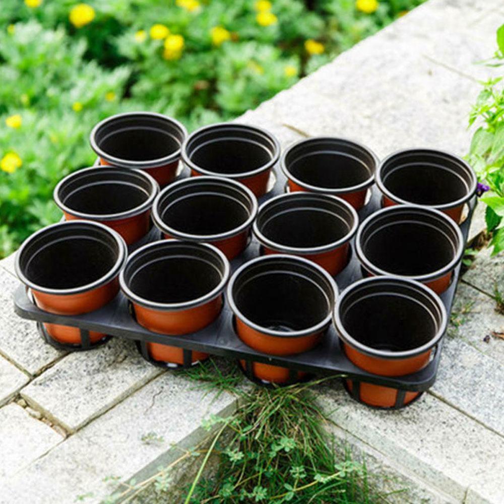 Boîte de culture en plastique, 10 pièces, plateau de semis résistant aux chutes pour la maison, jardin, Pot de plante, pépinière, repiquage, Pots de semis de fleurs