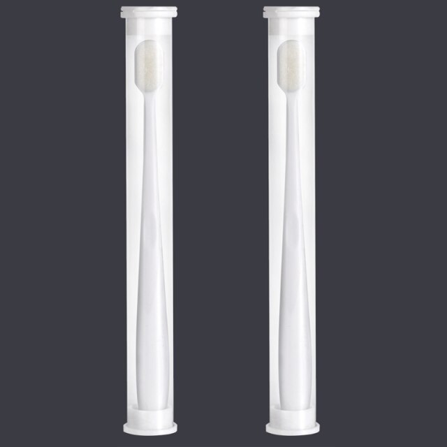 Adult Extra Soft Toothbrush with 20000 Soft Bristles,Micro Nano Manual Toothbrushes for Pregnant Elderly Black White Blue Pink: white