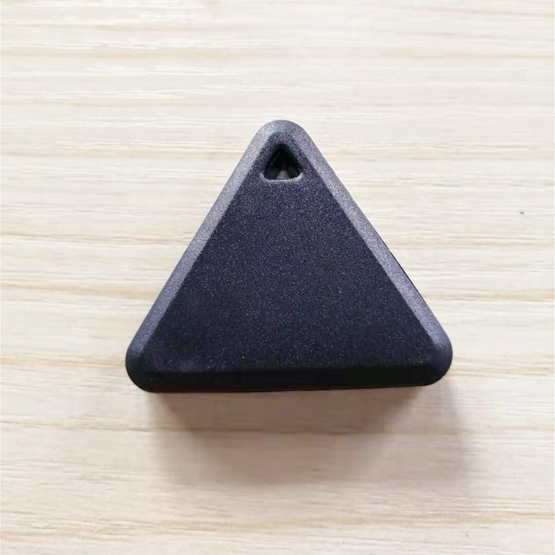 Anti-lost Wireless Self-timer Bluetooth Keychain Finder Recording Security Alarm Locator Phone Search Kid Tracker with Battery: Black triangle