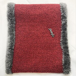 Gestrickte Männer Frauen Winter Mützen Hüte Sturmhaube Vlies Schädel Erreichte Kappen Schal Gesicht Maske Wolle Warme Skullies Gorros: rot Wein 1