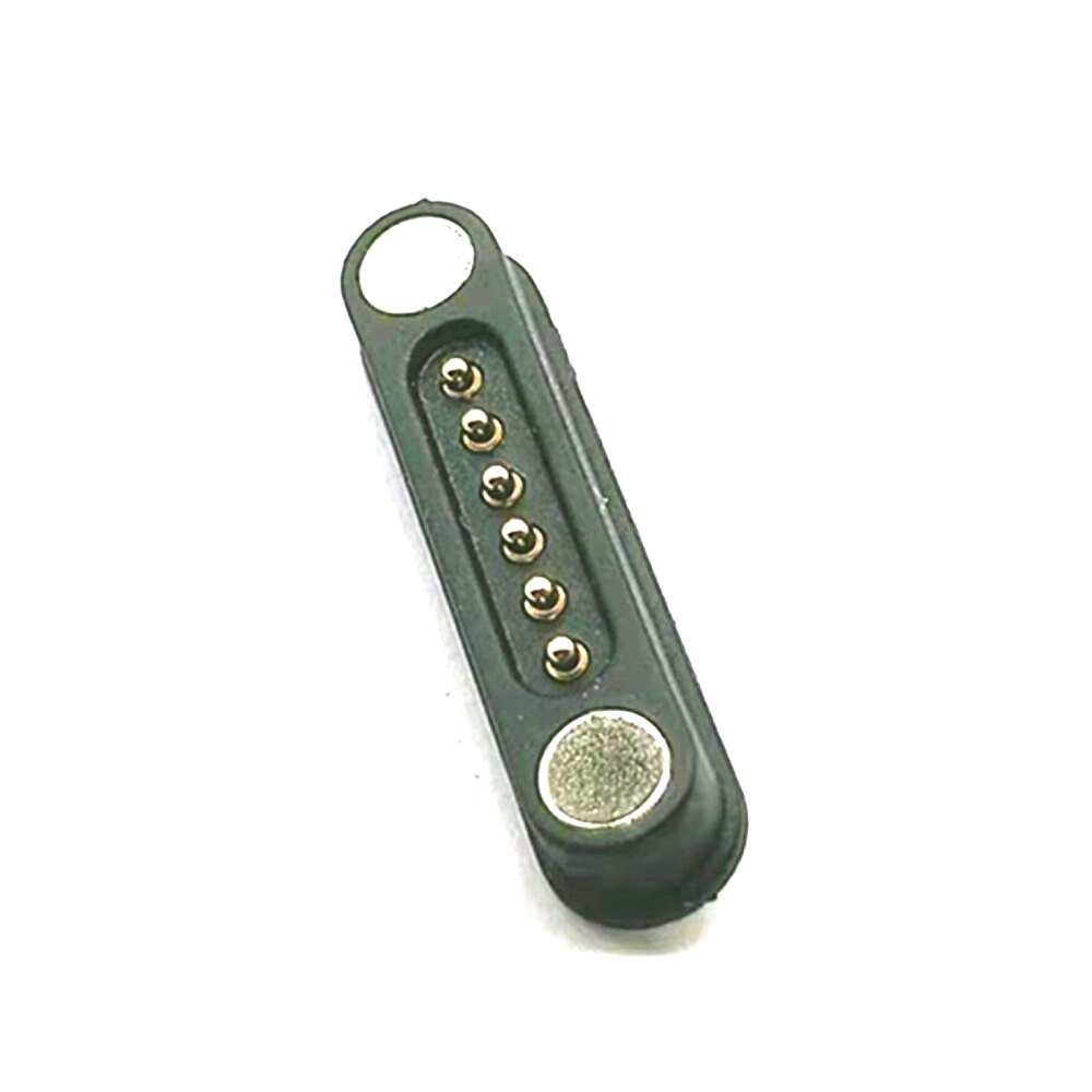 6pin Magnetic Pogo Pin Connector 6 Positions Pitch 2.2mm 3A Spring Loaded Header Contact for Charge Data Transfer cable Probe
