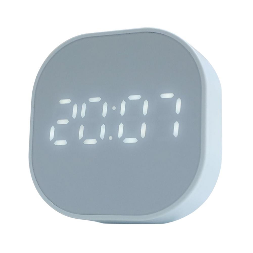 Réveil numérique mural lumineux, horloge électronique avec affichage de la température, pour la décoration de la chambre à coucher et du salon: Blue
