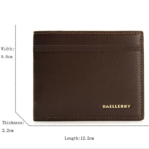 Moda masculina bifold carteira de couro id titular do cartão de crédito carteira carteira carteira carteira carteira carteira carteira carteira