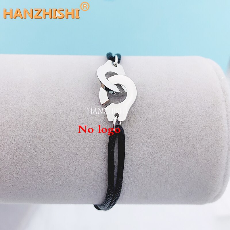 Stainless Steel Handcuff Bracelet For Women Men Adjustable Rope Bracelet Menottes Bijoux Corde Bracelet: 04TR-10