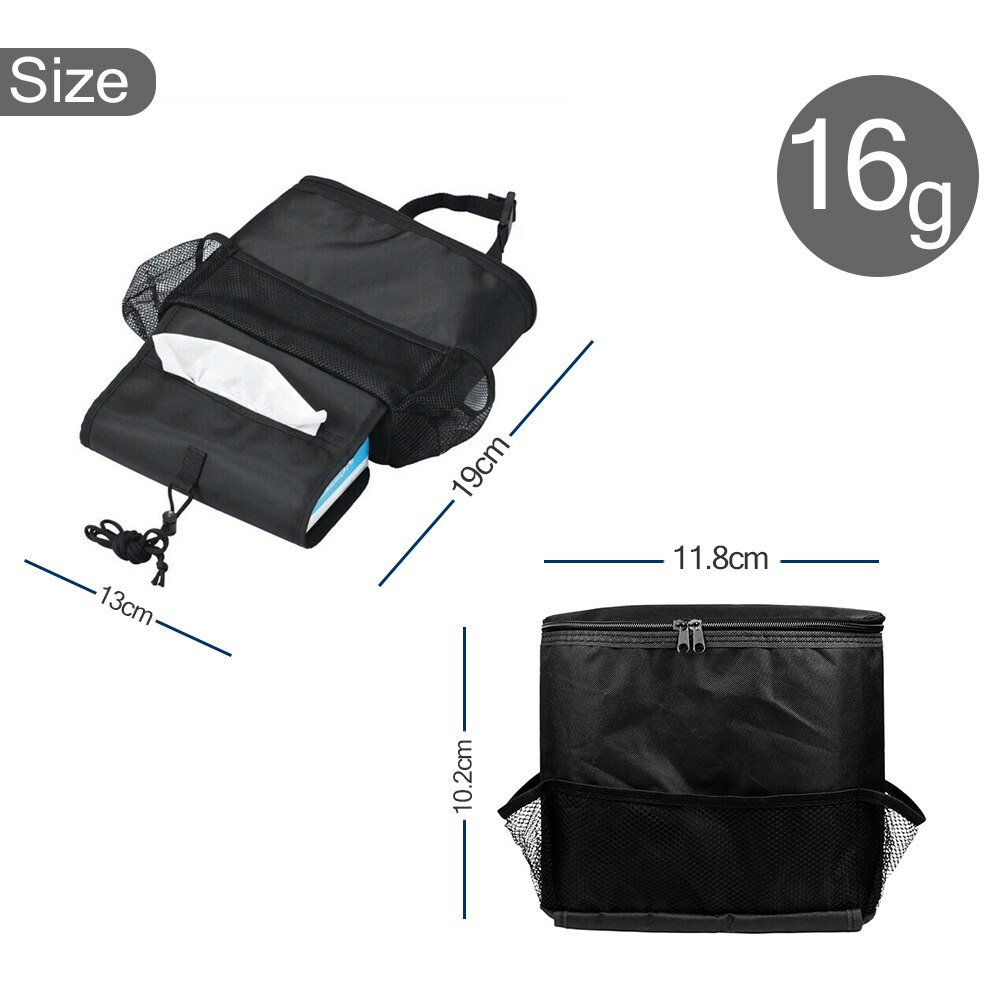 Bilsete rygg hengende bag organisering multi-lomme isolert mat vann oppbevaring netting bag container bil oppbevaring rydding poser