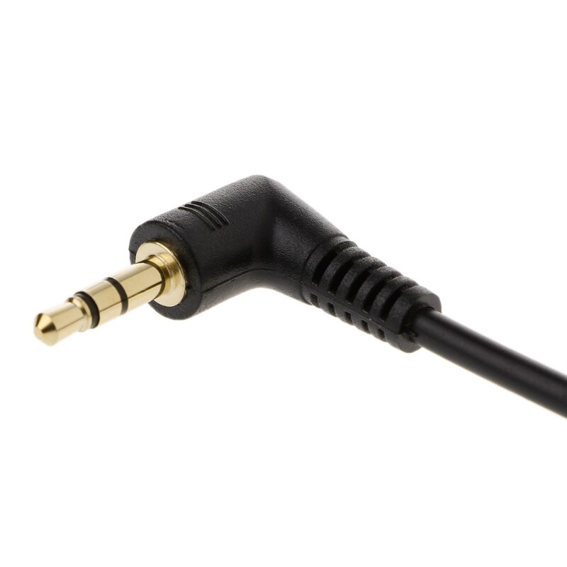 10Cm Auto Haakse Male Naar Male 3.5Mm Aux Jack Speaker Cableadapter 1XCF