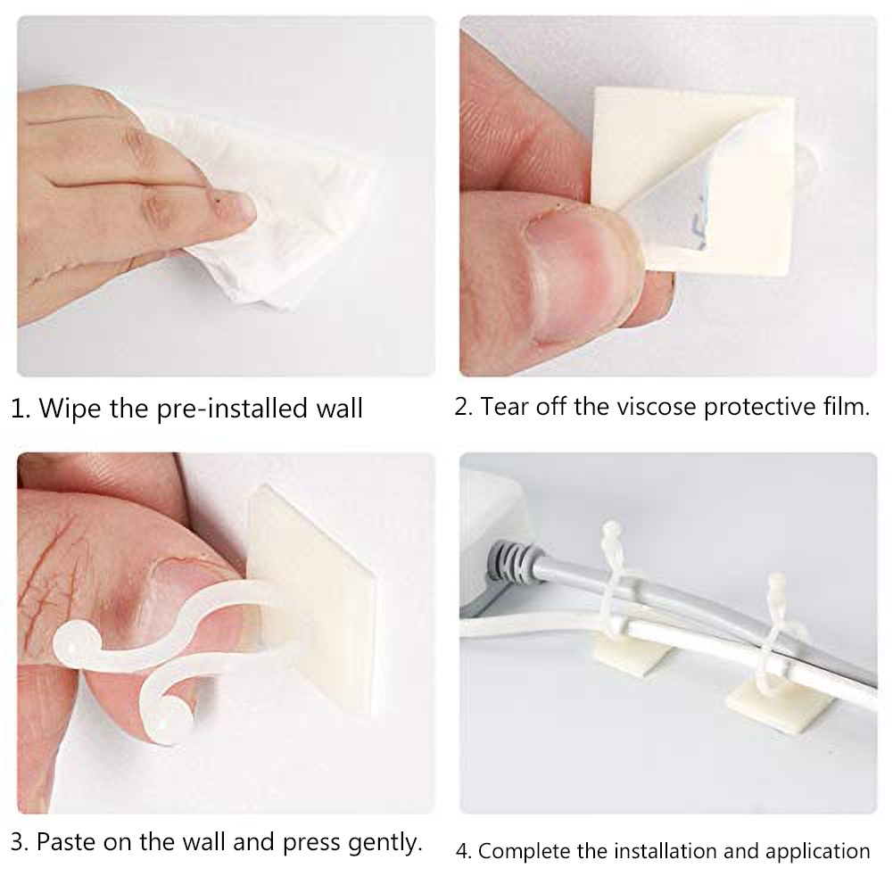 100pz auto-Adesivo Pianta Rampicante Della Parete Apparecchio di Pinze Casa Vite Del Supporto Del Gancio