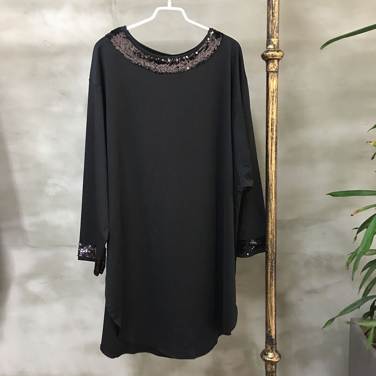 Plus Size Traditional African Clothing Oversized Loose Casual Sequined Sequins Solid Dashiki Dress Kanga Bazin Clothes