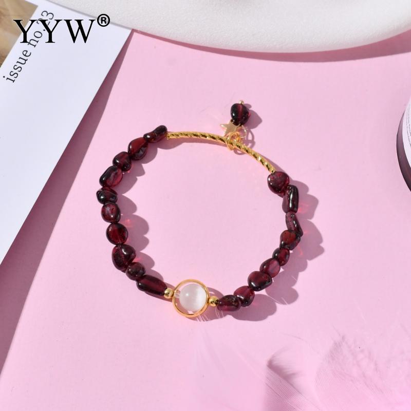 Roze kristallen armband persoonlijkheid meisjesarmband all-match armband voor dagelijks gebruik of matchende kleding maat ca. 16.8cm: Verguld