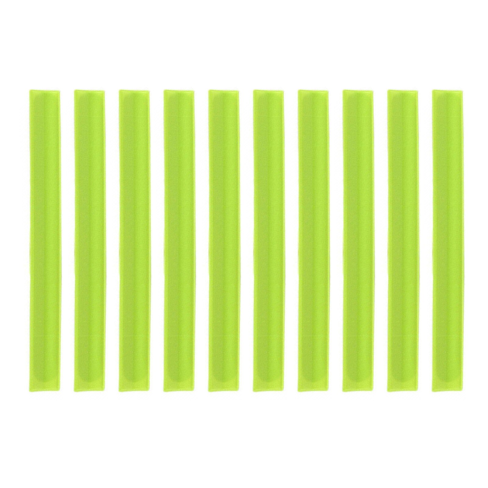 10PCS Reflective Bands Safety Safety Flashing Armband Belt Adjustable Snap Wrap Arm Band for Night Riding Walking Walking Belt