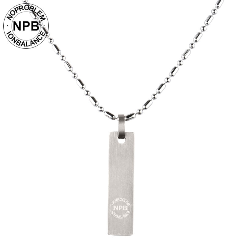 Noproblem 028 ionen Gleichgewicht silber metall halsband lässig antifatigue charme turmalin Germanium pendan halskette