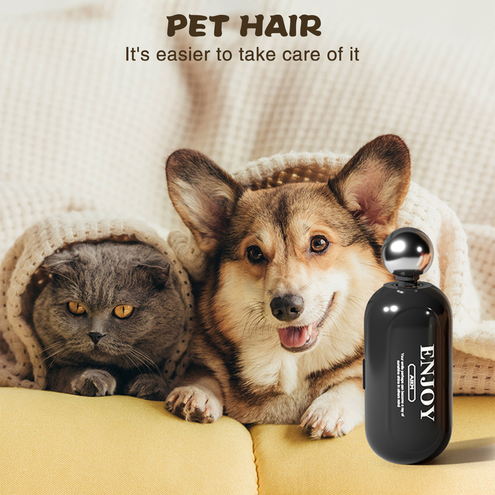 2-in-1 Portable Duster Washable Dust Scraper With Cover For Clothes Floating Fur Pet Hair Multi Functional Hair Removal Roller