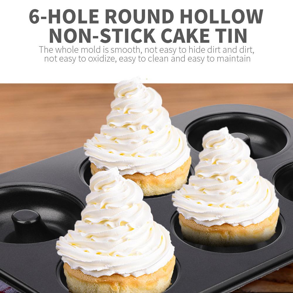 Carbon Steel Kitchen Sugarcraft Donut Baking Tray Fondant Molds Practical Eco-Friendly Cake Bakeware Convenient Tableware