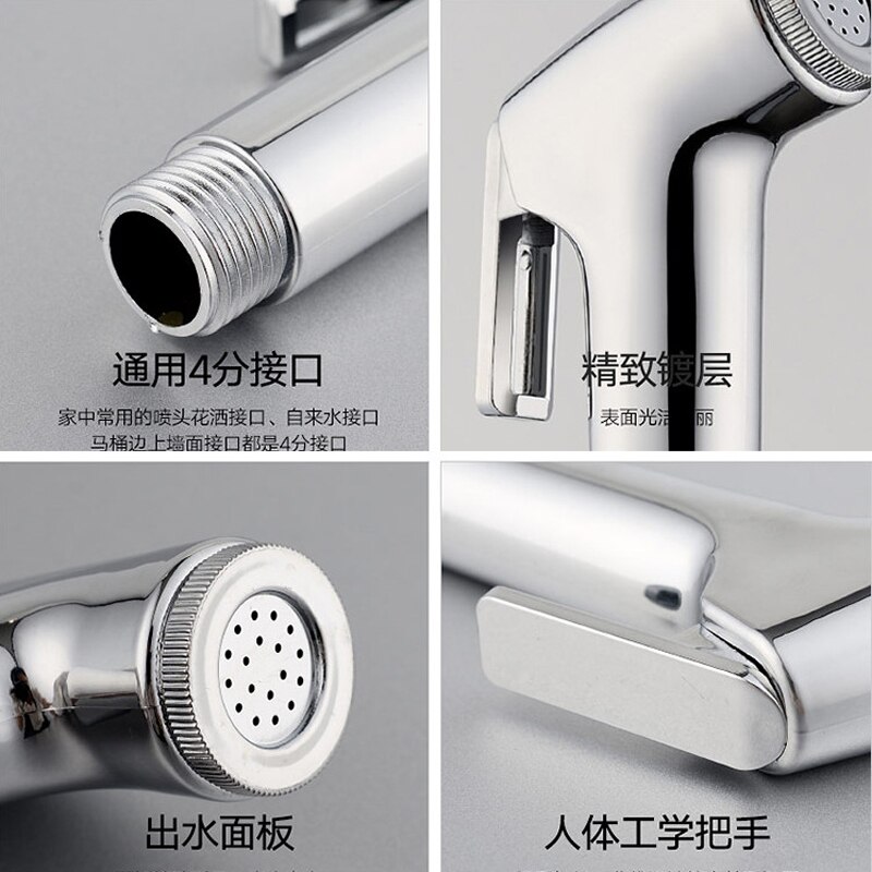 Handheld Shattaf Sproeier Abs Badkamer Accessoires Wc Bidet Water Douchestraal Factory Verkoop