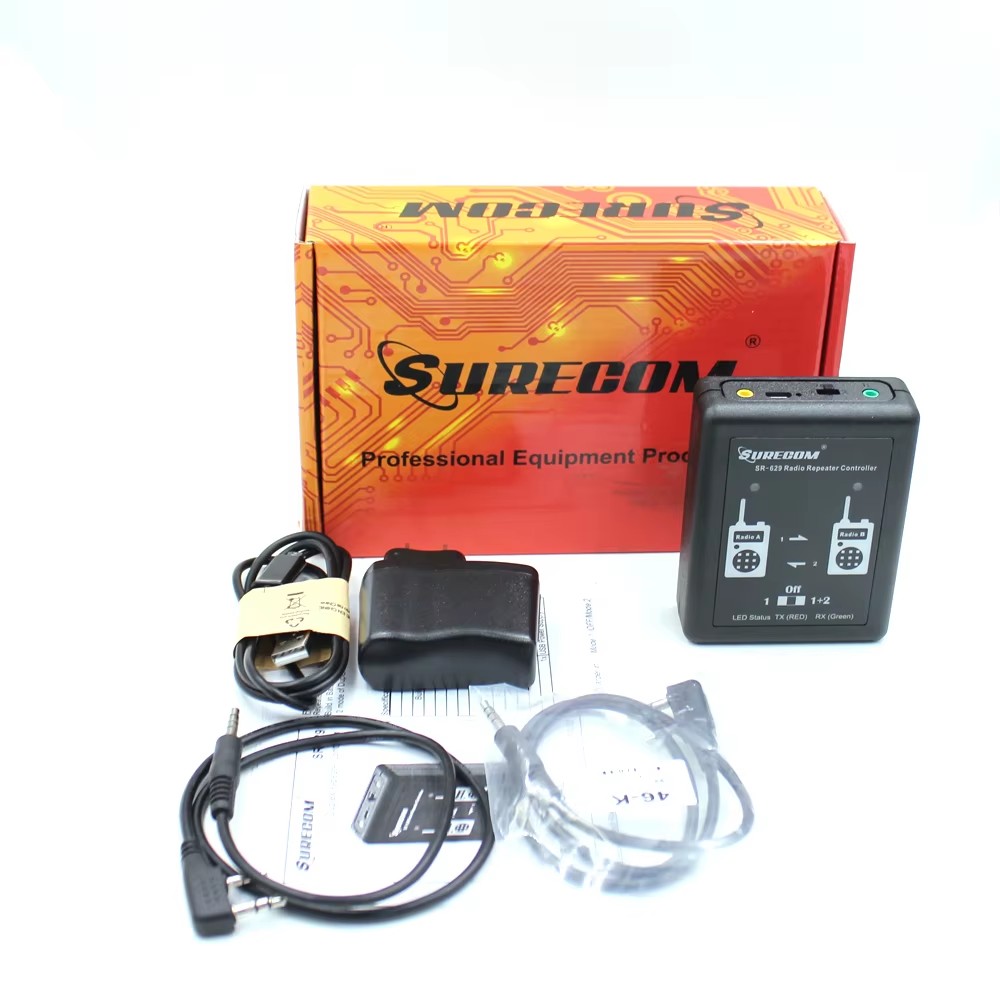 Surecom SR-629 Duplex Repeater Controller Cross Band SR629 voor Walkie talkie Walkie talkie Relais Controller Relais Doos: Default Title