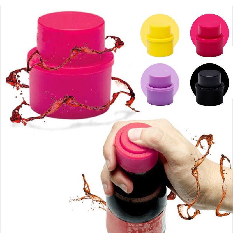 Vakuum Trinken Deckel, Aufblasbare Weiche Dichtstoff, Kohlensäurehaltige Trinken Flasche Stopper Schutz, Haushalt Küche Liefert
