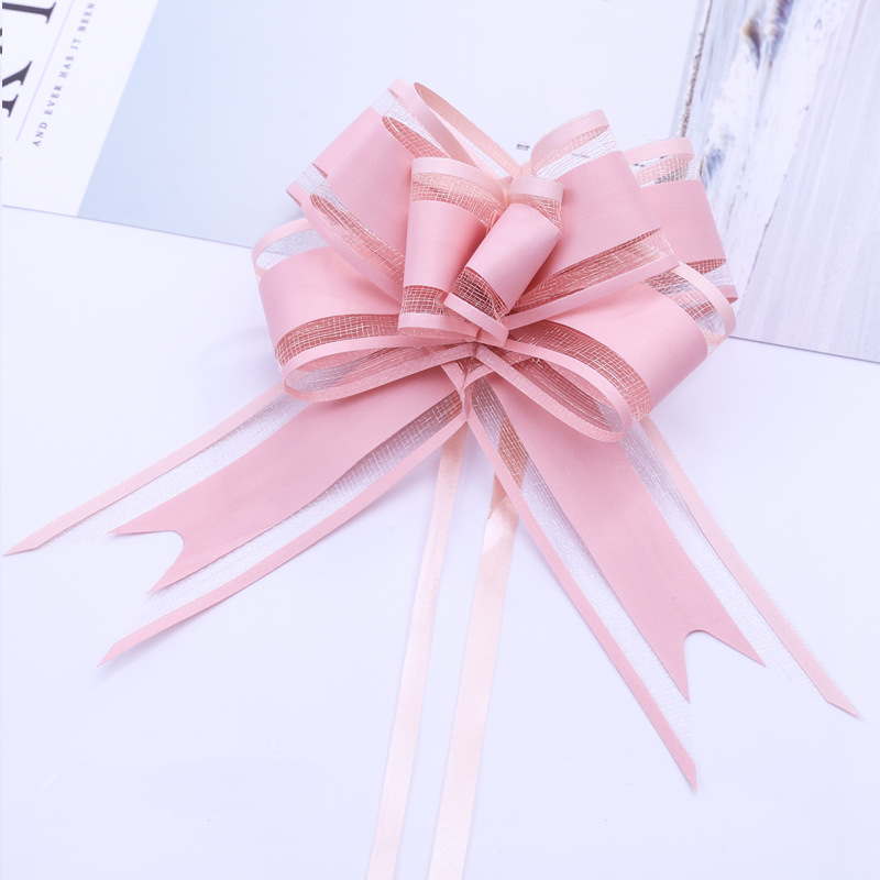 Cinta blanca para coche de boda, lazos para tirar, envoltura de , decoración para coche de boda, suministros para de cumpleaños, sillas, decoración del hogar DIY, 10/20 piezas