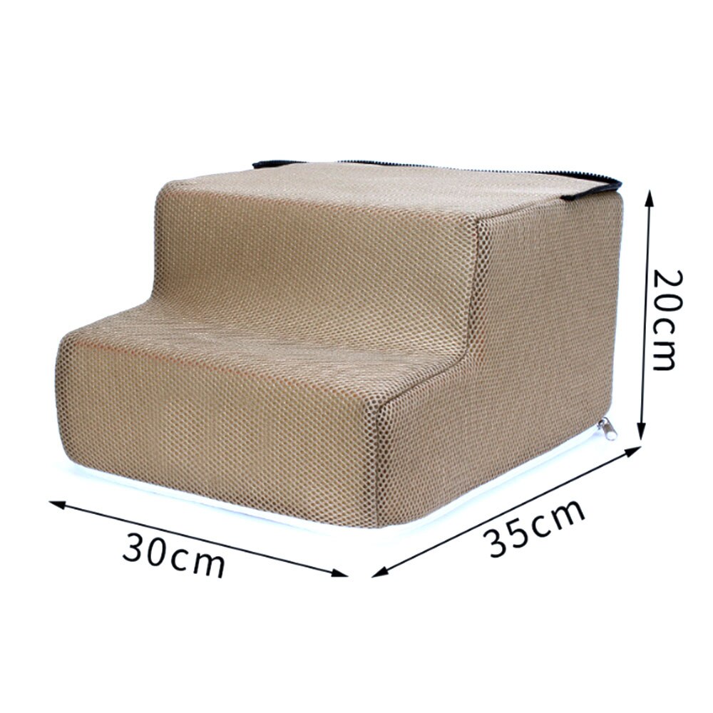 Escalier de lit pour animaux de compagnie échelle 2/3 marches amovible antidérapant rampe d'escalade lavable détachable chien lit échelle chat chien rampe chiot fournitures