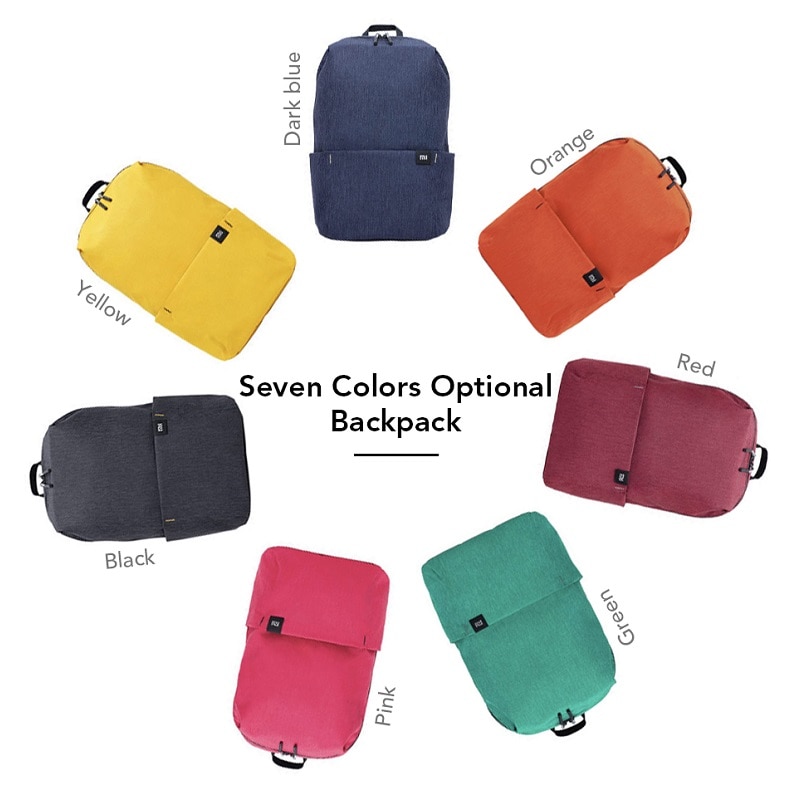 Original Xiaomi 10L Backpack Bag Colorful Leisure Sports ChestPack Unisex For Mens Women Travel bags for child backpack