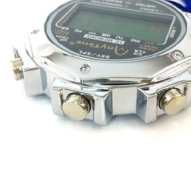 Silent Stopwatch with Light 0.01s Accuracy Countdown Timer On Time Alarm Large Display Digital Sports Stopwatch Clock
