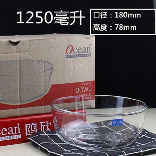 Tazón de sopa de fideos hechos a mano, Bol de océano, cuenco, Bol de ensalada, cuenco sazonador de fruta fresca: 1250ml