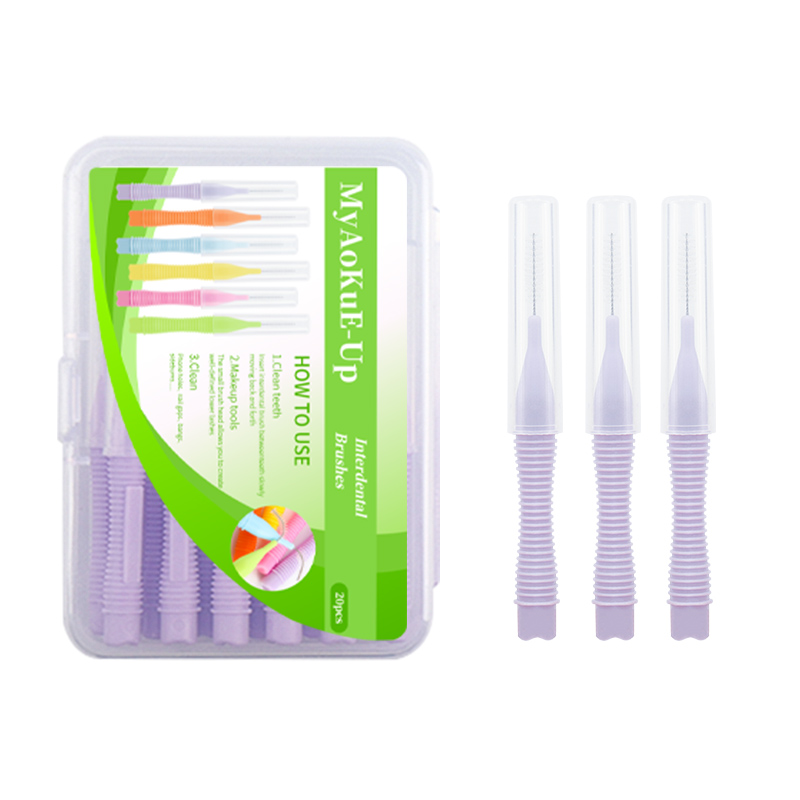 20 piezas Pro herramientas desechables para pestañas, microcepillos flexibles para maquillaje de cejas, artículos esenciales para salón, Kit de belleza higiénico: Negro