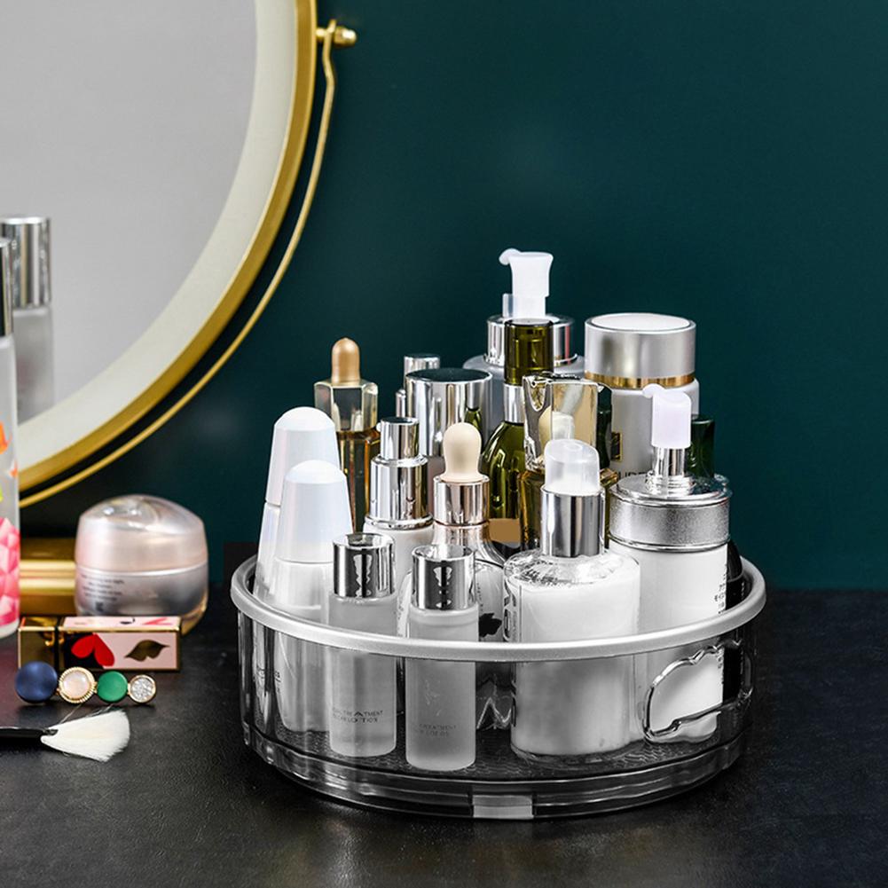 Küche Rotierenden Organizer Plattenspieler Würze Lagerung Rack Speisekammer Schrank Obst Tablett Make-Up Organizer Bad Lagerung Halter