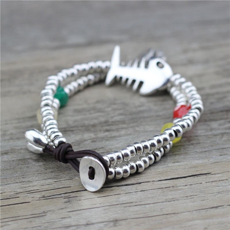 Originele anslow sieraden, vis- en schelpenmetalen oceaanbedelarmbanden en armbanden voor vrouwen, damessieraden, lage prijs 0817lb
