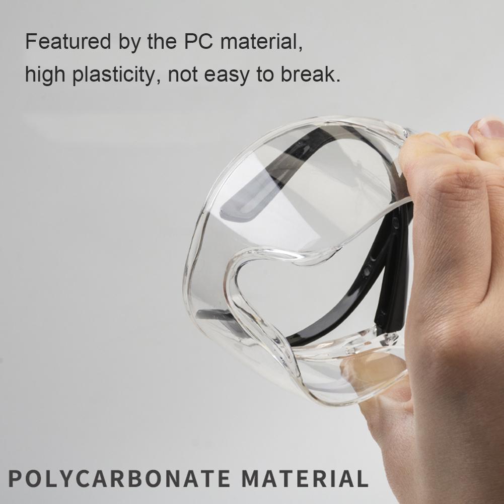 Pc goggles vindtætte goggles cykling støvtætte åndbare briller til mænd kvinder anti-dug  #4o