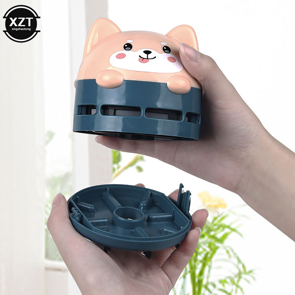 Mini aspirateur sans fil Rechargeable à motif d'animal de dessin animé, pour clavier de voiture, aspirateur de bureau Usb portatif