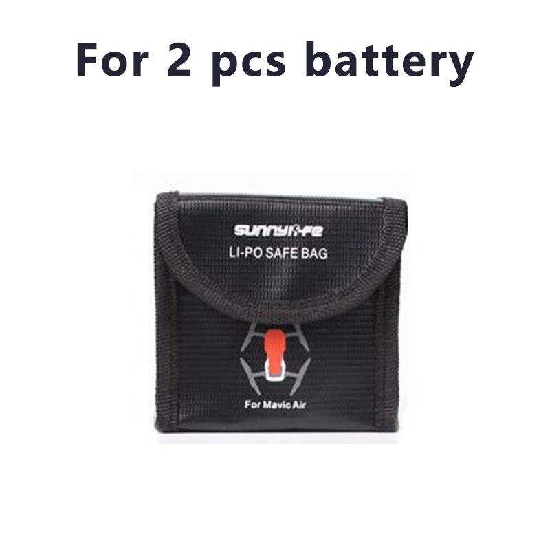 LiPo Safe Bag Batterij Beschermende Tas explosieveilige Opbergtas voor DJI MAVIC AIR Batterij Accessoires: for 2 pcs battery