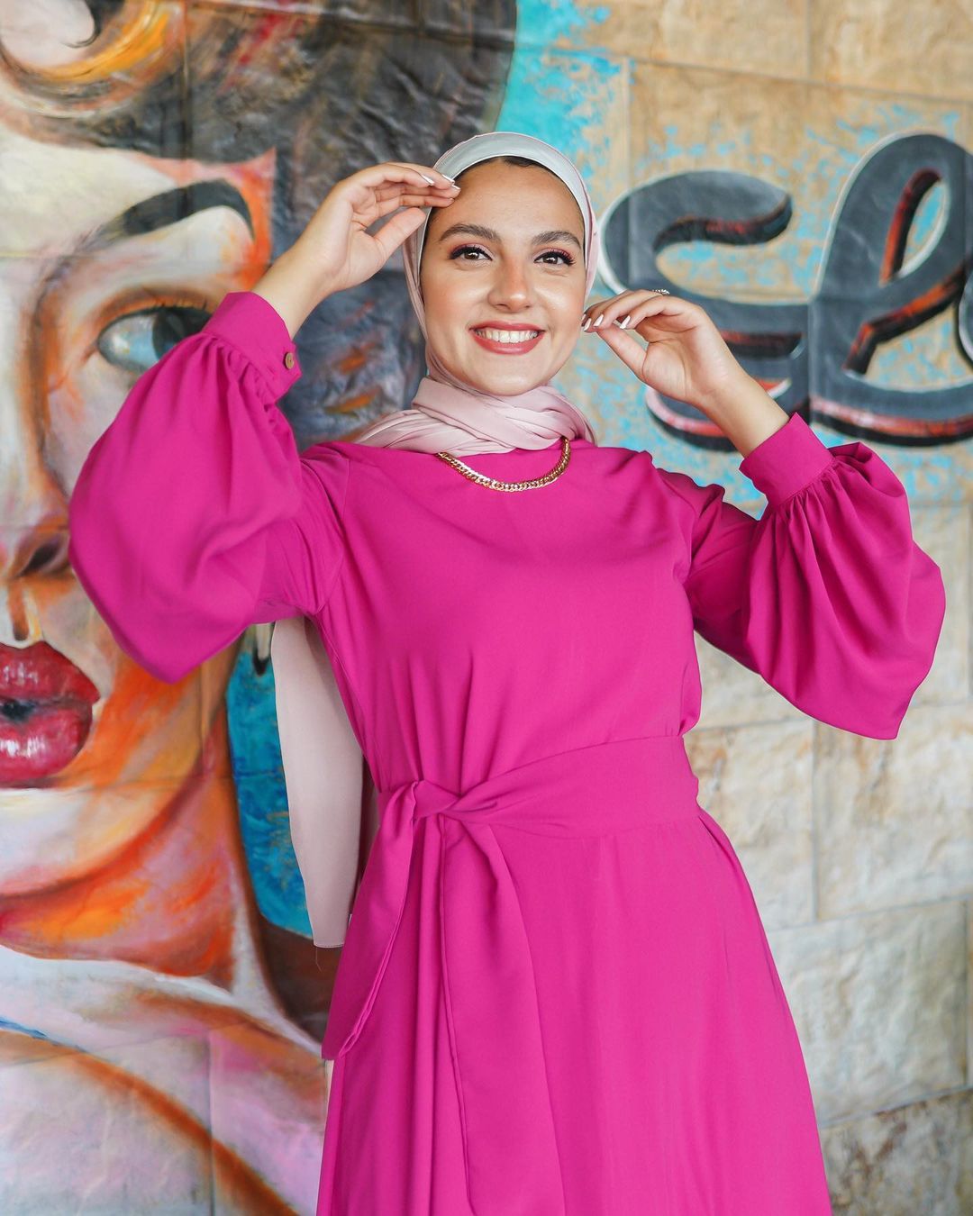 Women Muslim Sport Dress Islamic Clothing Set Dubai Turkish Baju Kurung Malaysia 2 Piece Abaya Dress: pink / M