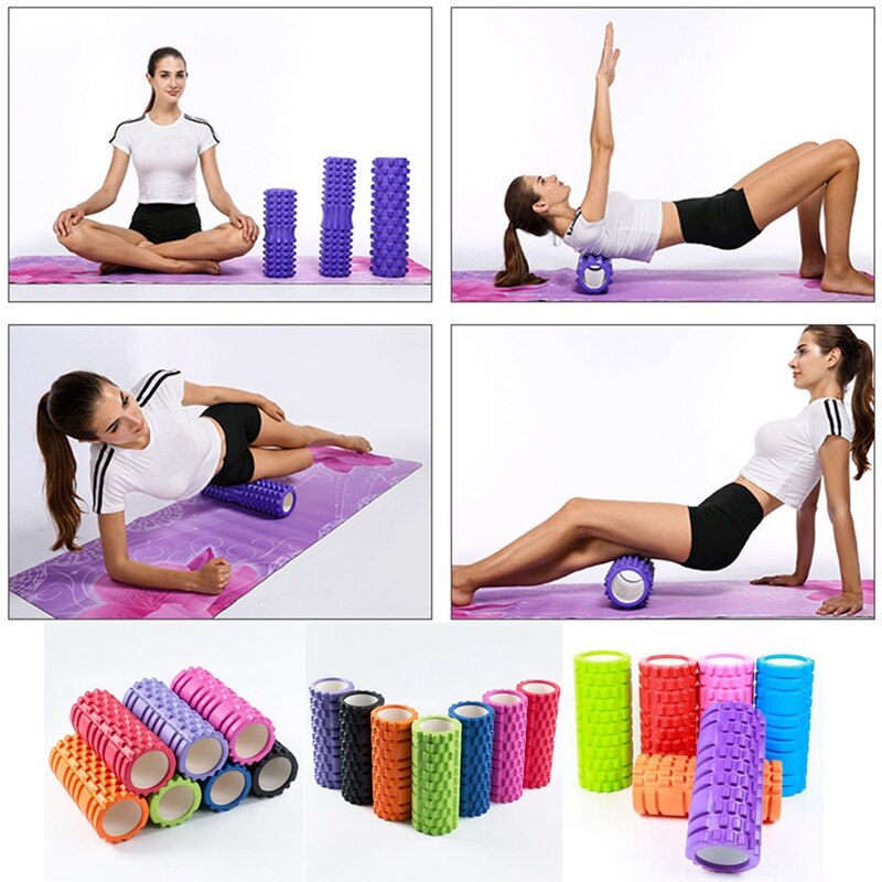 30X8.5Cm Yoga Blok Fitnessapparatuur Pilates Foam Roller Fitness Gym Oefeningen Spier Massage Roller Yoga Brick Sport gym