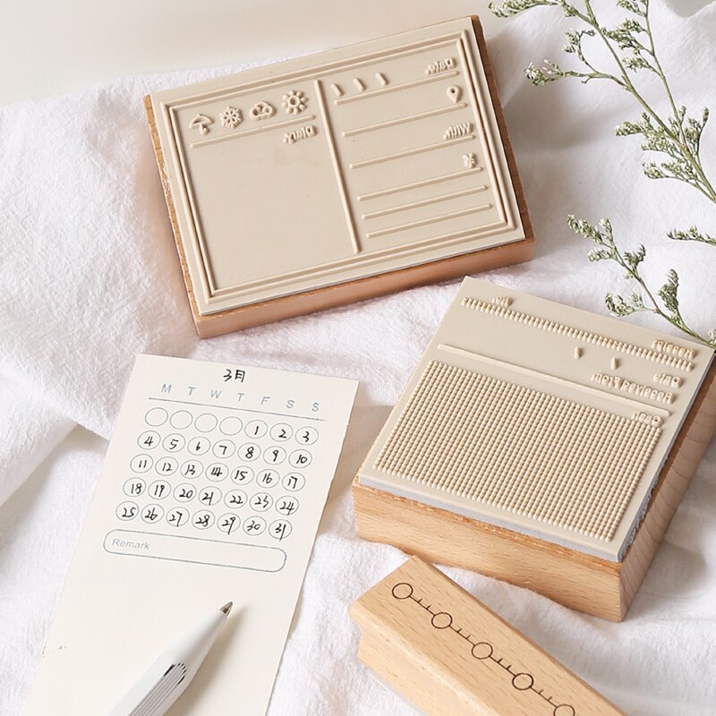 Retro matters shopping list Time planner stamp DIY wooden rubber stamps for scrapbooking stationery scrapbooking standard stamp