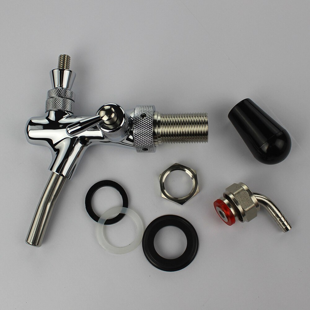 Beer Tap Stainless Steel Smooth Surface Wear Resistant Fast Reduce Beer Foam Faucet For Bar Hotel 2 Beer Taps And Wrench