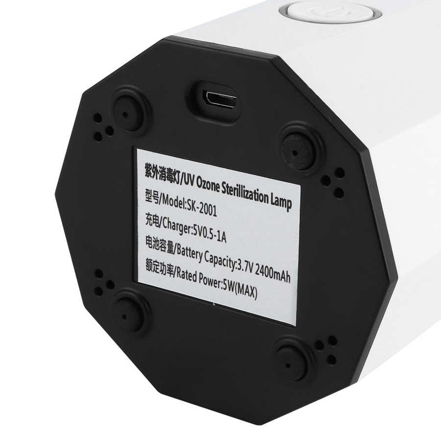 Portable USB Rechargeable Ultraviolet Ozone Cleaning Lamps for Home Bathroom Office UV Ozone Lamp