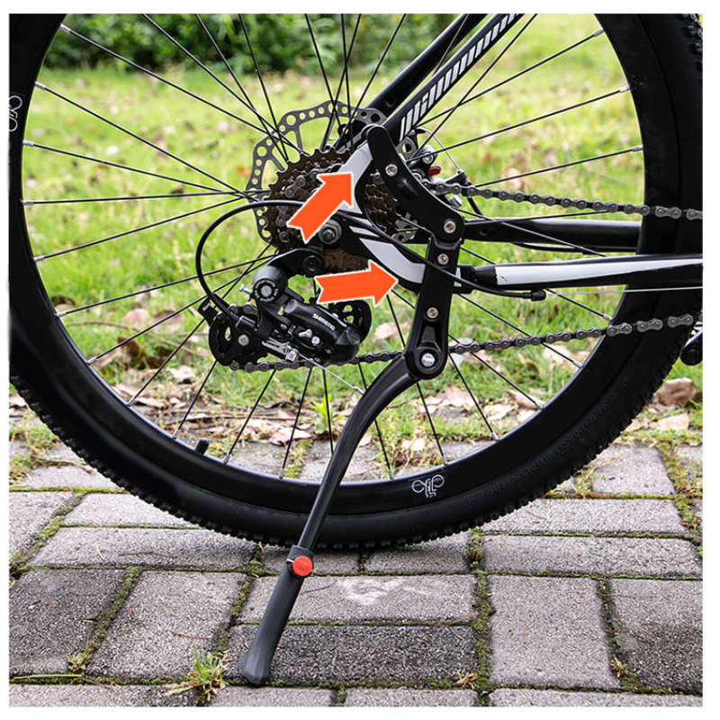 Adjustable Road Bicycle Rear Stand Cooter Kickstand Bicycle Kick Stand Mountain Bike Support Side Kick Stand Cycling Foot Brace