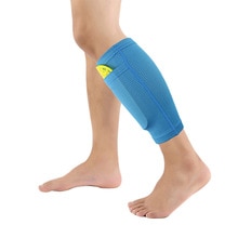 1 Paar Shin Bescherming Sokken Voetbal Sport Guard Met Pocket Voor Voetbal Pads Been Mouwen Ondersteunende Ondersteuning Sok