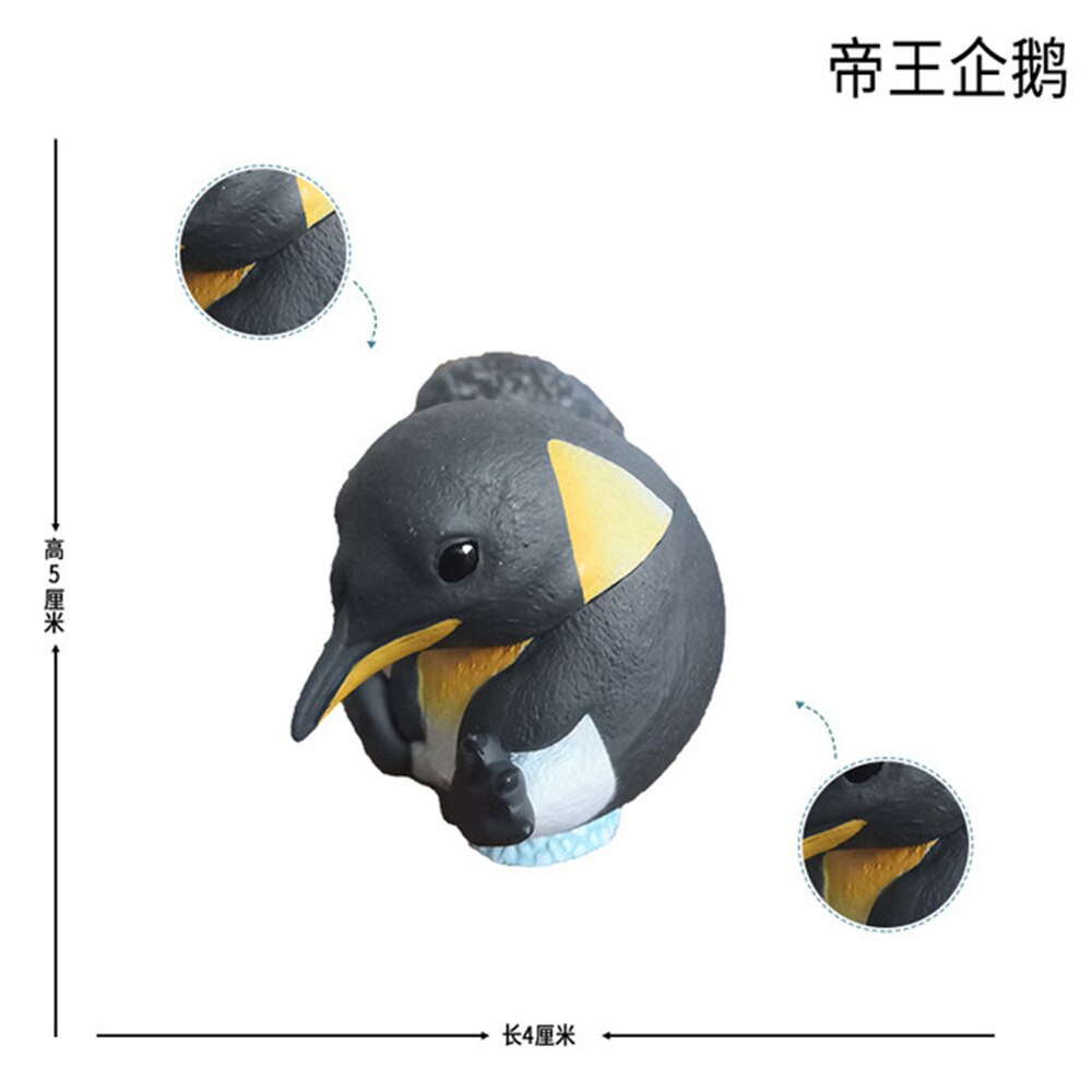 Lion Mandrill Hippo Elephant Penguin Dinosaur Tyrannosaurus Mosasaurus Triceratops Figure Animal Model Collector Decoration: Emperor Penguin