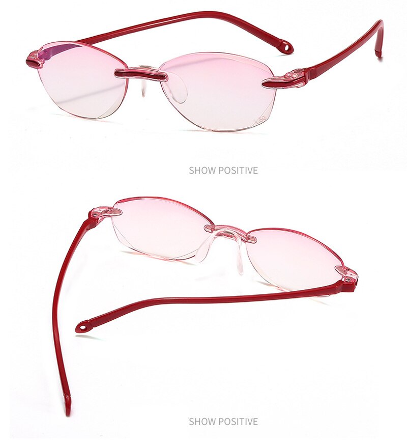 Ultralight Rimless Reading Glasses Anti Blue Light Radiation Computer Presbyopia Readers spectacleso Reader Glasses