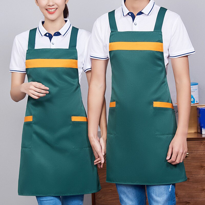 Elastische Waterdichte Keukenschort Keuken Houden Kleding Schoon Mouwloze Mannen Vrouwen Schort XRQ88