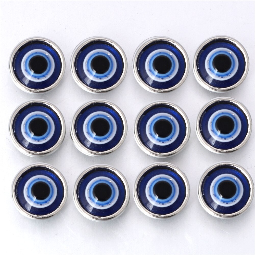 10pcs/lot Mixed Color 12MM Random Fish Scale Resin Snap Button For Women Fit 12mm Snap Bracelet Bangle Earrings Necklaces: 15