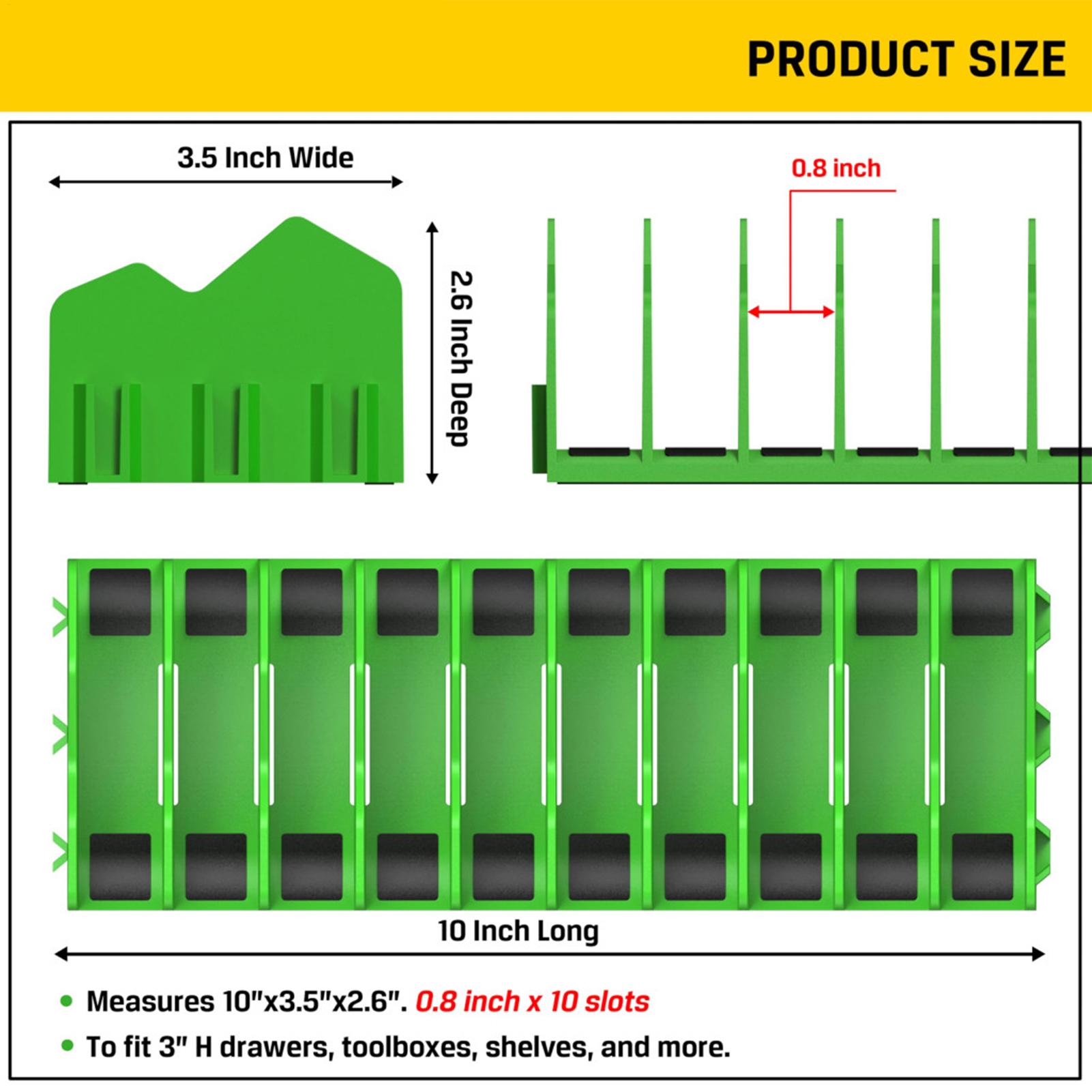 Práctico estante organizador de alicates que contiene hasta diez alicates, cajón, caja de herramientas, alicates resistentes, organizador de herramientas, estante de almacenamiento que ahorra espacio